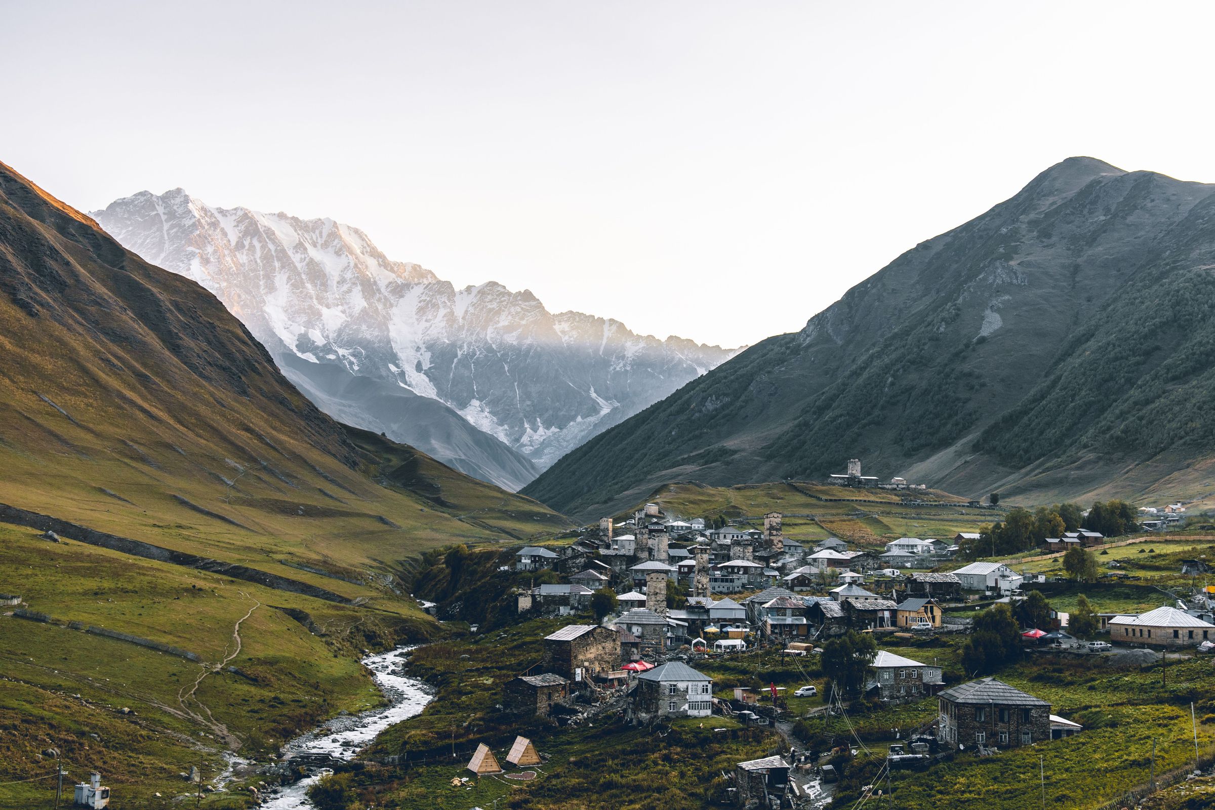Mestia, Georgia — the setting for Villa Dabderr
